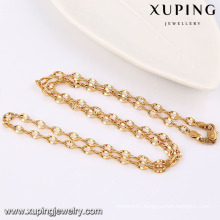 42944 Fashion Cool Sample 18k Gold-Plated Alloy Copper Imitation Jewelry Chain Necklace